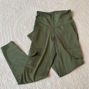 High waisted PowerPress cargo compression leggings